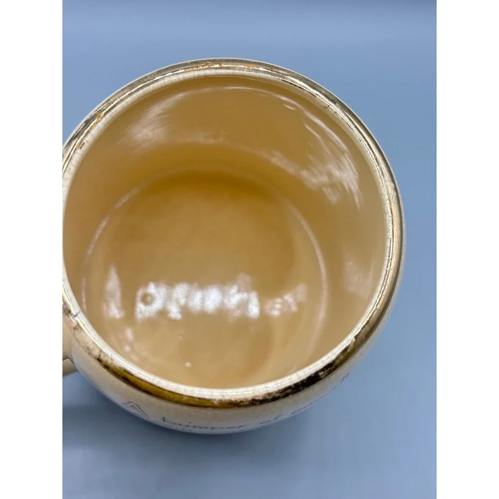 Vintage Pheasant Beer Stein Ceramic‎ Mug Hunting Bird Poem Gold Trim